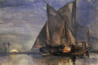 Moonrise on the Nile