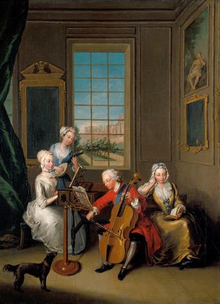 The Music Party: Frederick, Prince of Wales with his Three Eldest Sisters