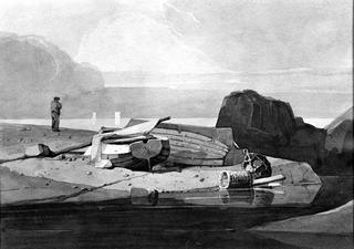 Boats on a Rocky Beach