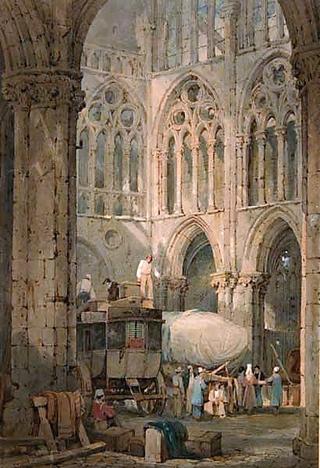Church Ruin at Tours: Loading Diligence