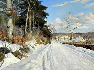 Snow covered road