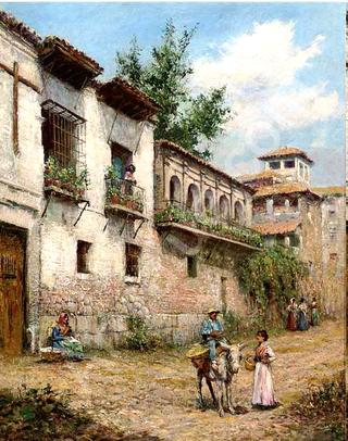A street in the Old Quarter of Granada, Spain