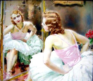 Ballet Dancer at the Mirror