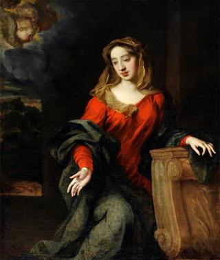 Possibly Lady Mary Butler (1646–1710), Duchess of Devonshire, as the Virgin Annunciate