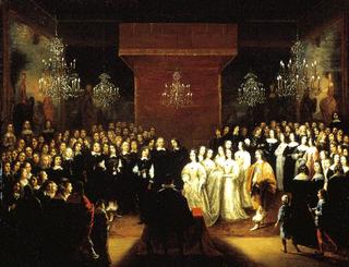 The marriage of Frederik Willem van Brandenburg and Louise Henriëtte van Oranje on 7 December 1646