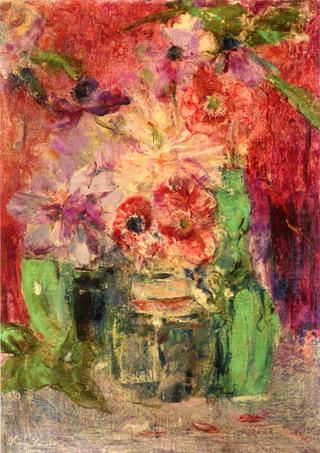 Poppies in a Ginger Jar
