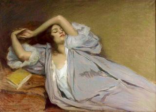 Femme Étendue sur un Divan