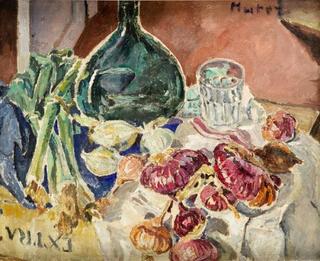Still Life with Red Onions
