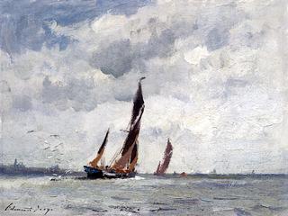 Barges in the Harwich Estuary