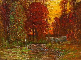 Sunset with River