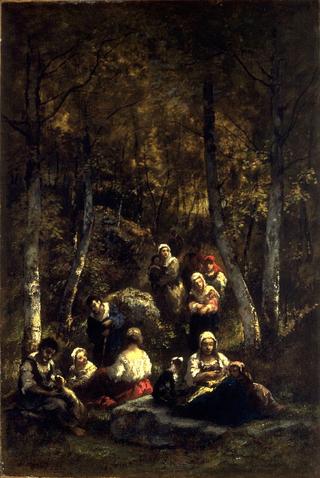 Gypsies in a Forest