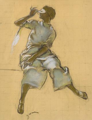 Study of a Person with a Mask