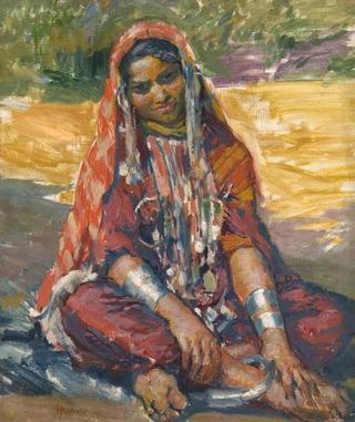 Jeune fille au voile rouge