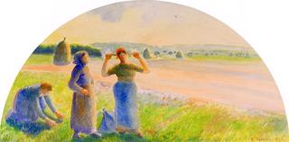Peasants in the Fields, Eragny