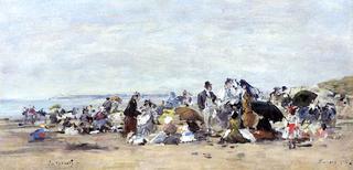 Beach Scene at Trouville