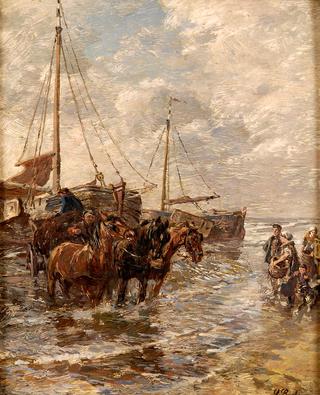Landing of fishing boats