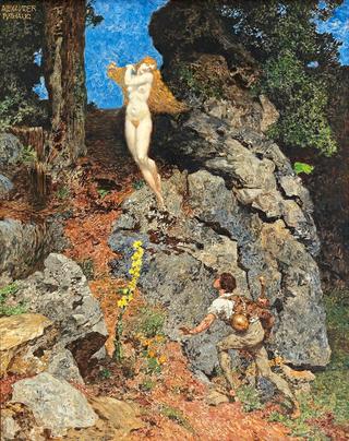 A mountain fairy and a shepherd