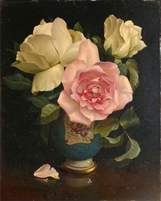 Vase with Three Roses