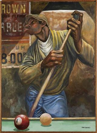 Chalking the Cue Stick