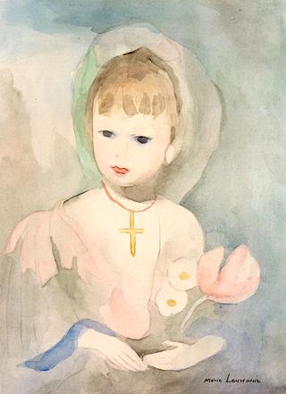 LIttle Girl Wearing a Cross