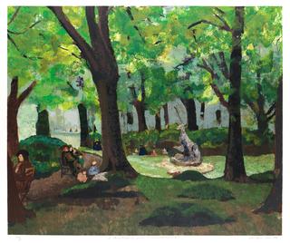 A Shady Nook (Le Jardin du Luxembourg).