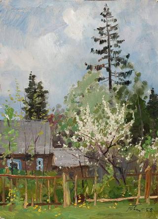 Cherry Tree in Blossom