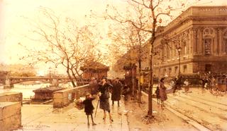 Louvre and the Passerelle des Arts