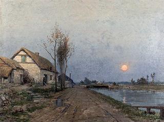 Road with Sunset