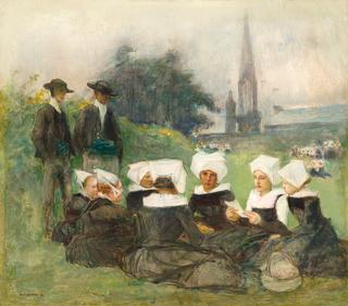 Study for Breton Women at a Pardon