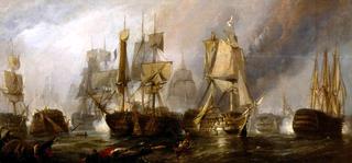 1805年10月，纳尔逊勋爵特拉法尔加战役，法国和西班牙联合舰队