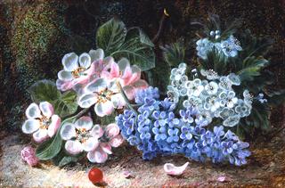 Lilacs and Apple Blossom