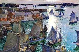 Anchored Boats