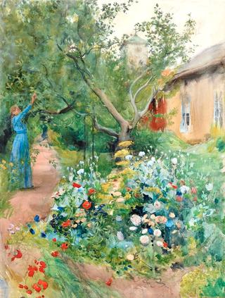 Garden scene from Marstrand