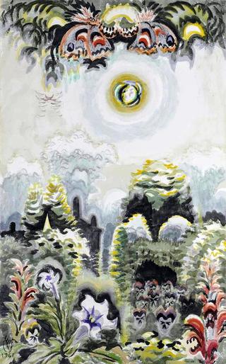 Moonlight in a Flower Garden