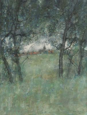 A Church beyond the Trees