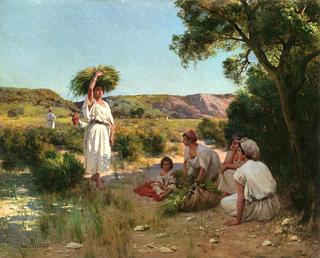 Gleaners Resting in the Shade