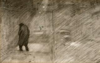 Snowstorm in Leningrad