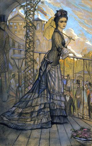 Lady on the Balcony
