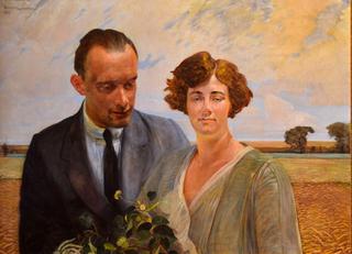 Portrait of the son Rafał and his wife