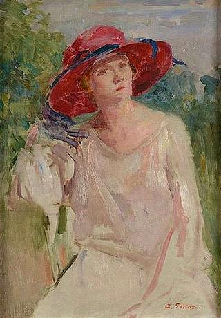 Dame with Red Hat