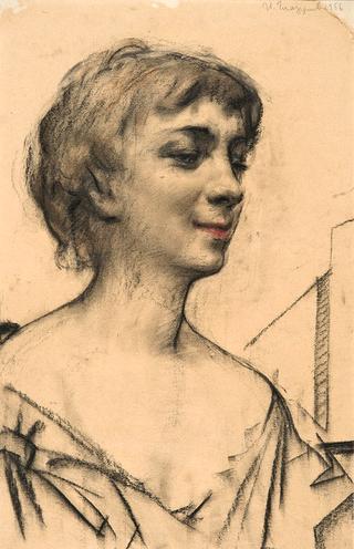Portrait of French Actress Zanie Campan