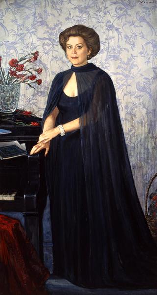 Portrait of Opera Singer Elena Obraztsova