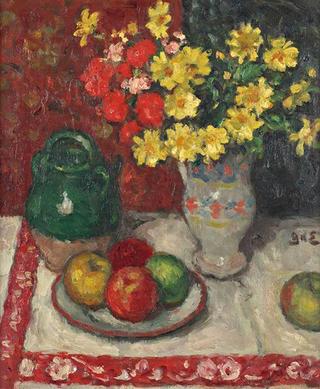 Géranium, Marguerites and Fruits