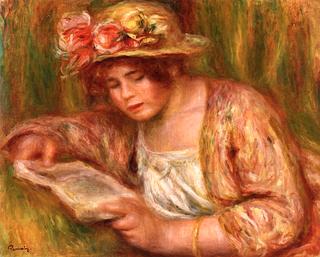 Andrée in a Hat, Reading
