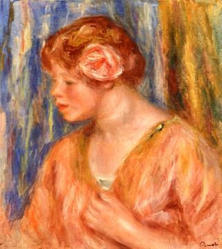 Young Woman with Rose