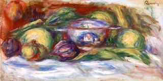 Bowl, Figs, and Apples
