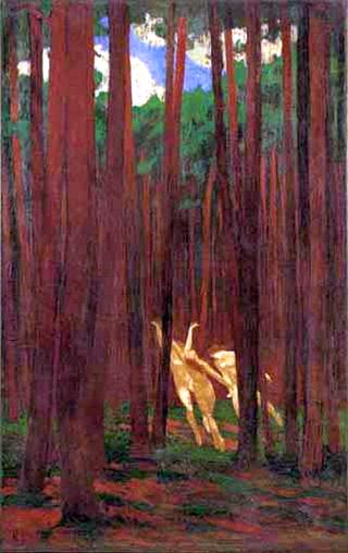 Nymphes dans la clairiére di bois rouge