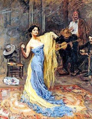 Portrait of the dancer Marietta di Rigardo