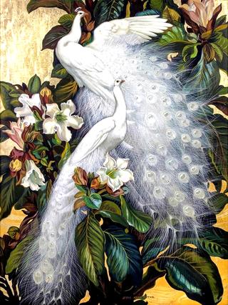 White peacocks