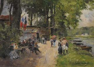 Guinguette (small cabaret) on the Banks of the Marne